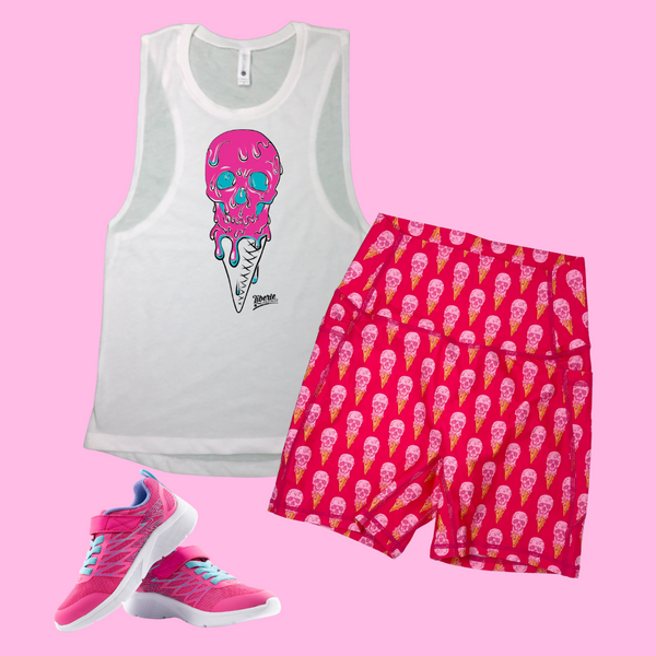 ice-scream ice cream skull tank top - Liberte Lifestyles