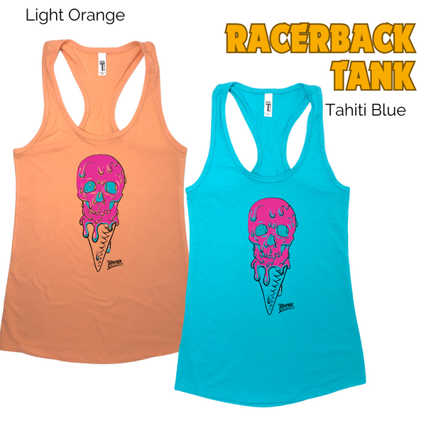 ice-scream ice cream skull tank top - Liberte Lifestyles