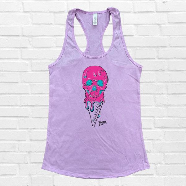 Ice-Scream Racerback Tank - Lilac - FINAL SALE