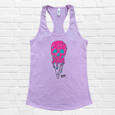 Ice-Scream Racerback Tank - Lilac - FINAL SALE