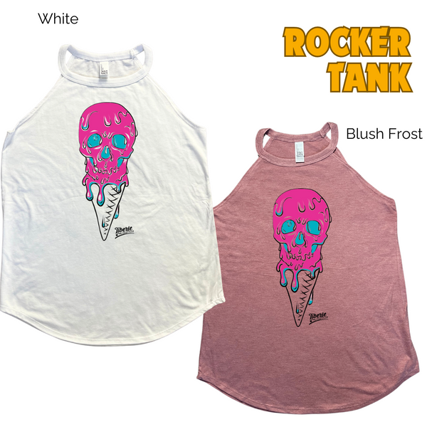 ice-scream ice cream skull tank top - Liberte Lifestyles