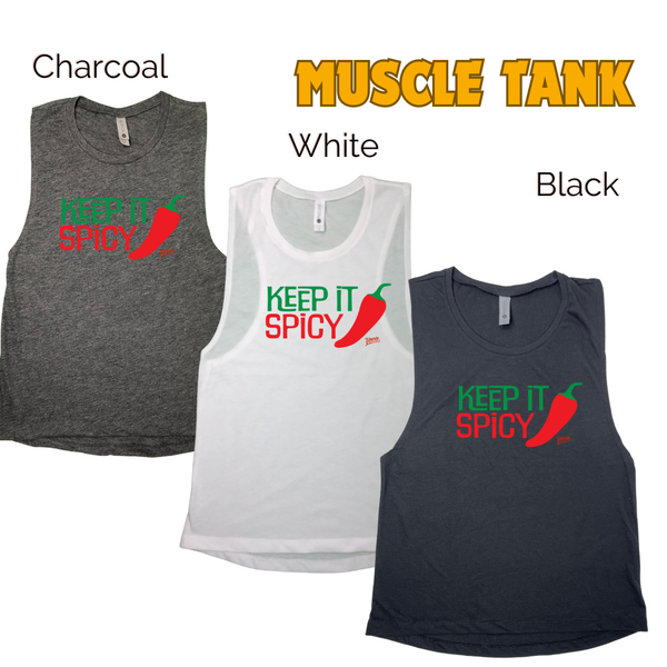 Keep it spicy tank - Liberte Lifestyles fitness tees and tops