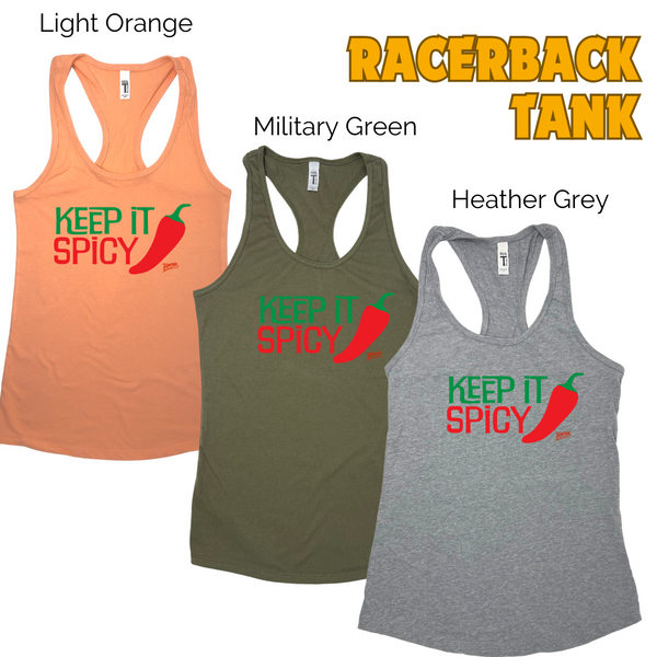 Keep it spicy tank - Liberte Lifestyles fitness tees and tops