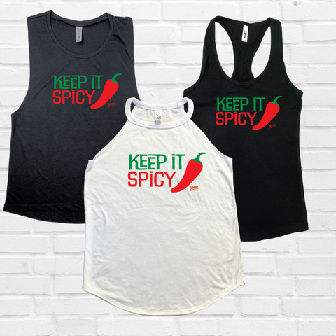 Keep it spicy tank - Liberte Lifestyles fitness tees and tops