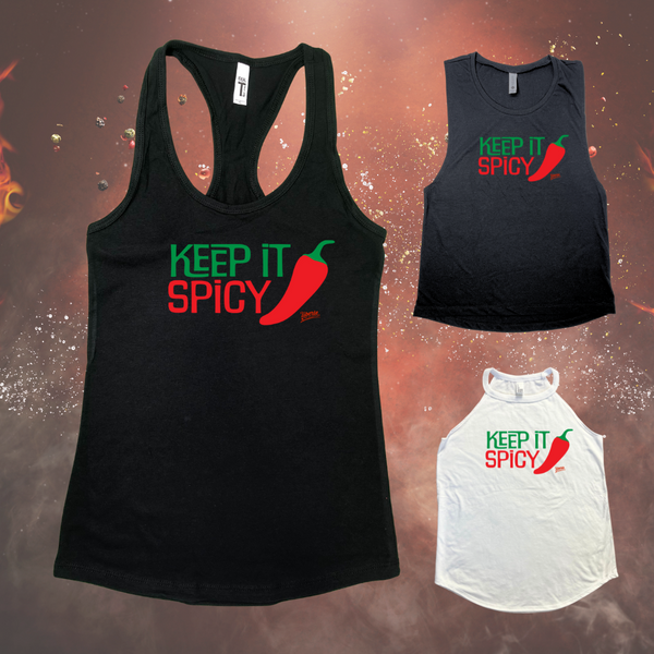 Keep it spicy tank - Liberte Lifestyles fitness tees and tops