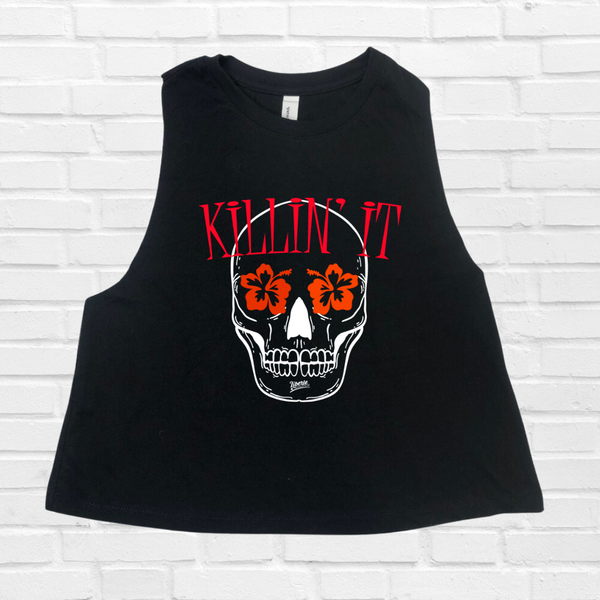 Killin It Crop tank - Liberte Lifestyles Fitness Tanks