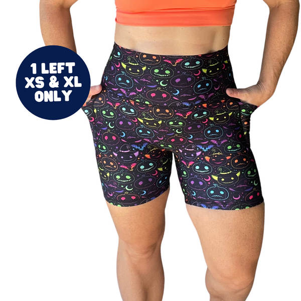 Spooky Smiles 5" Lifestyle Shorts - FINAL SALE - XS & XL only