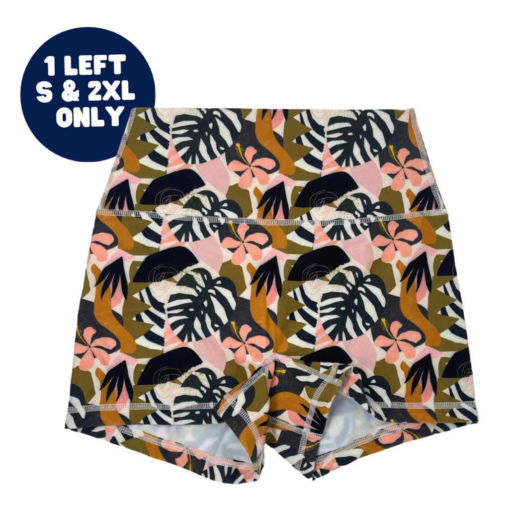 Tropical Autumn 3" Sporty Shorts - FINAL SALE - LAST PAIR - S only