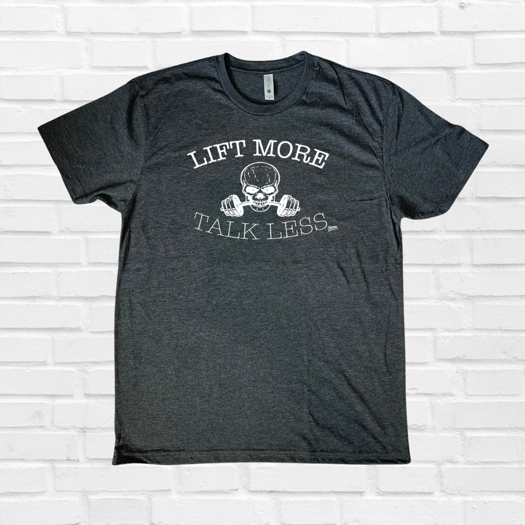 Lift More Talk Less Tee - Vintage Black - FINAL SALE