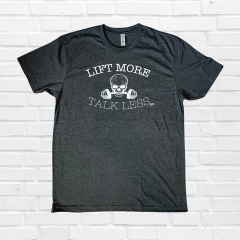 Lift More Talk Less Tee - Vintage Black - FINAL SALE