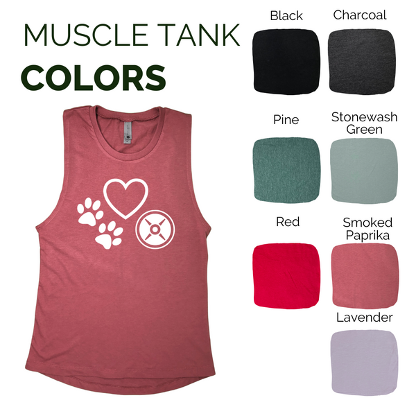 Love dogs and weights tank. dog Lover. Gym lover top - Liberte Lifestyles Workout tanks