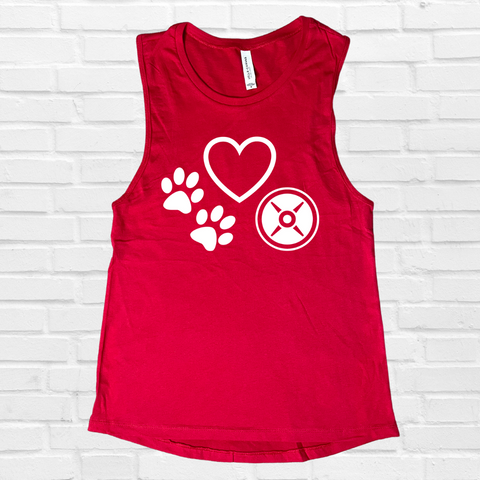 Love Dogs & Weights Muscle Tank