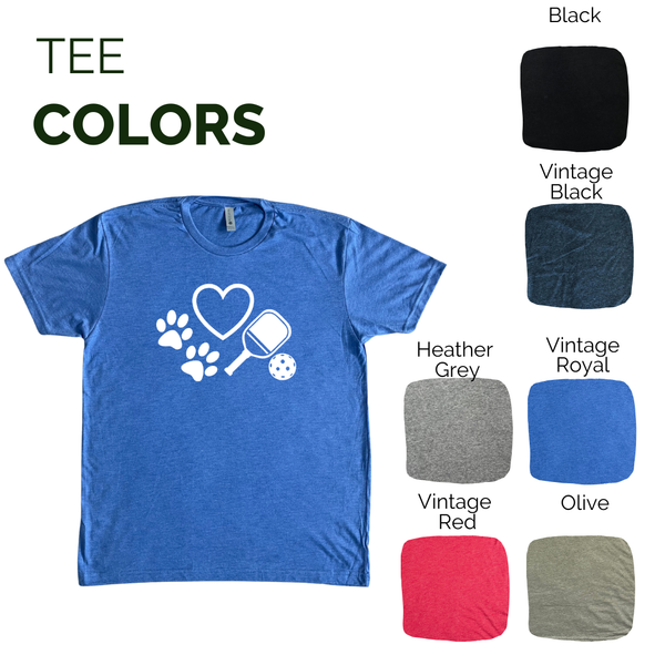 Love dogs & pickleball tee - Liberte lIfestyles pickleball tops
