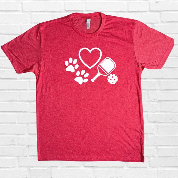 Love dogs & pickleball tee - Liberte lIfestyles pickleball tops