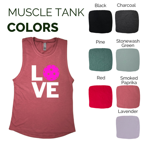 Love Pickleball Tank - Liberte Lifestyles Pickleball tops