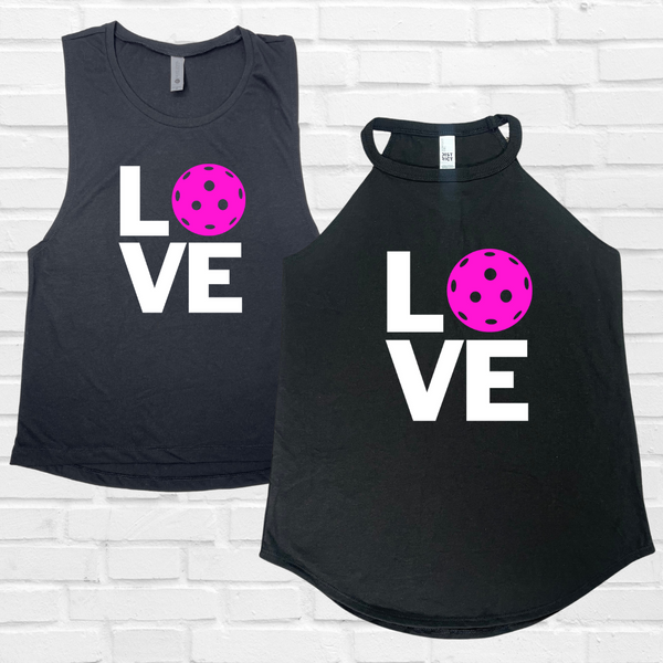 Love pickleball tank - Liberte Lifestyles Pickleball tops