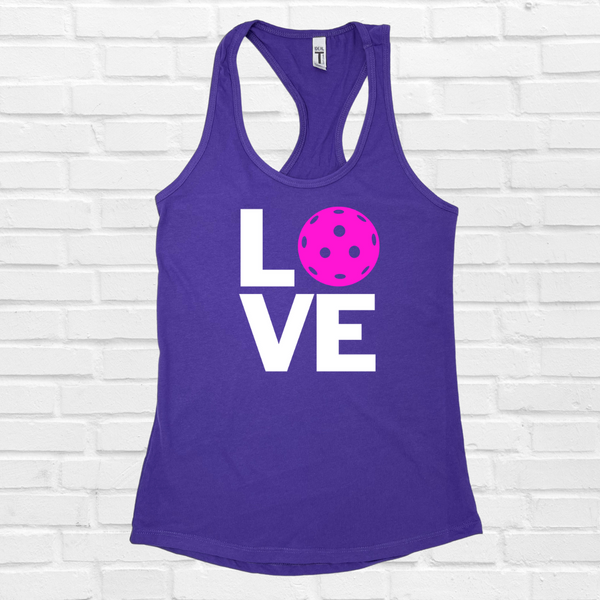 Love Pickleball Tank - Liberte Lifestyles Pickleball tops