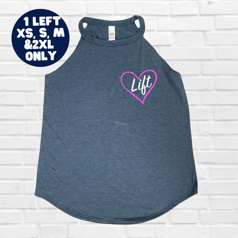 Love to Lift Rocker Tank - Navy Frost - FINAL SALE