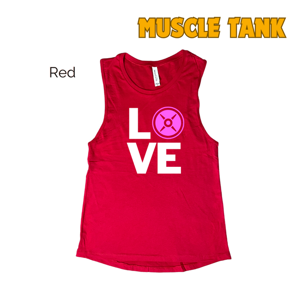 Love weight plate tank - Liberte Lifestyles fitness tanks