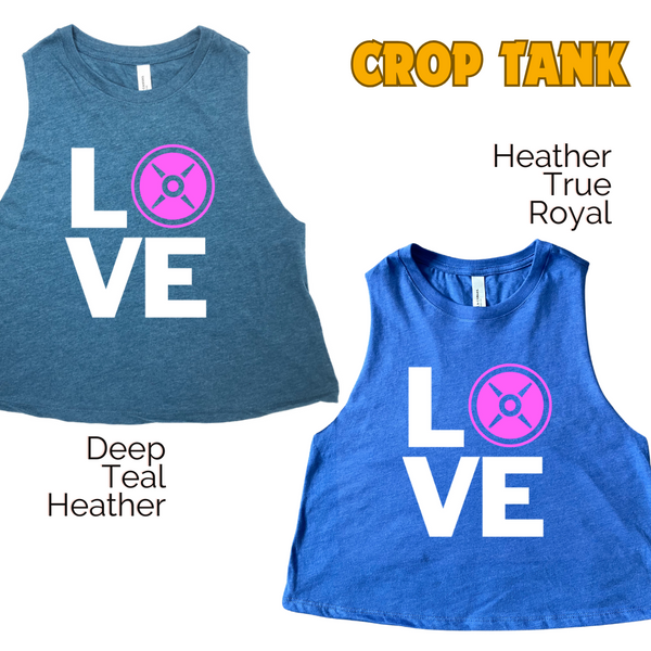 Love Weight Plate Crop Tank