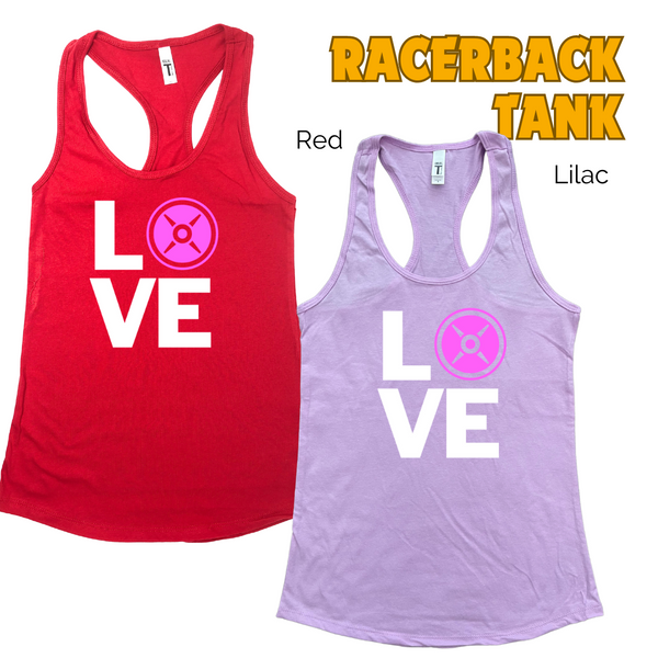 Love weight plate tank - Liberte Lifestyles fitness tanks