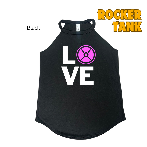 Love weight plate tank - Liberte Lifestyles fitness tanks