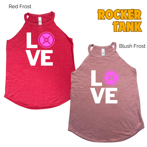 Love weight plate tank - Liberte Lifestyles fitness tanks