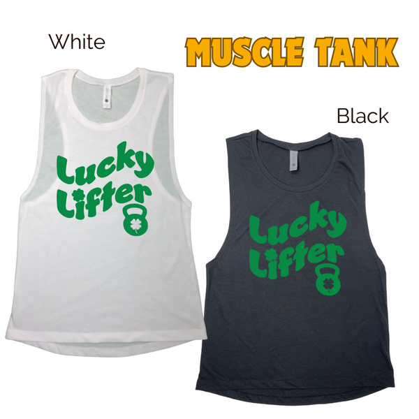 Lucky Lifter Tank. St Patricks Day workout top.