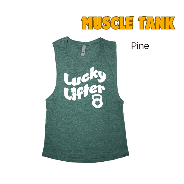 Lucky Lifter Tank. St Patricks Day workout top.