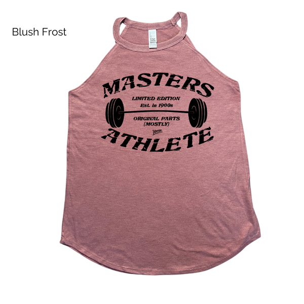 Masters athlete rocker tank - Liberte Lifestyles fitness tank. Crossfit masters top.