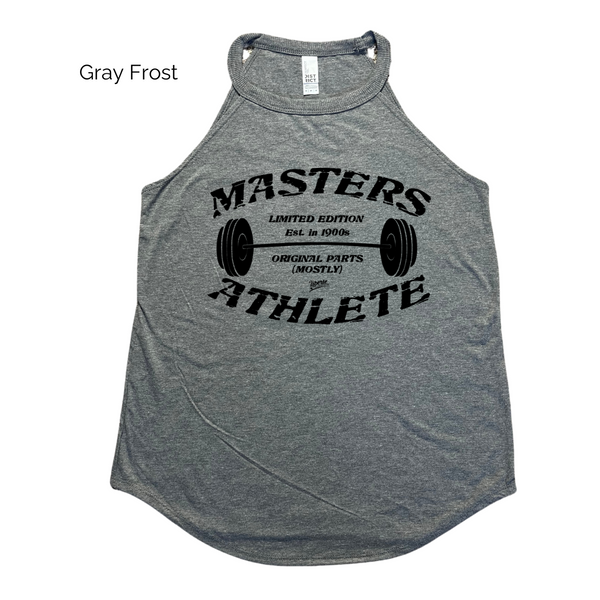 Masters athlete rocker tank - Liberte Lifestyles fitness tank. Crossfit masters top.