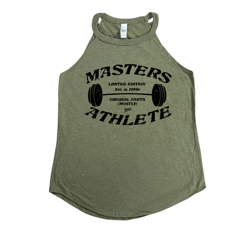 Masters athlete rocker tank - Liberte Lifestyles fitness tank. Crossfit masters top.