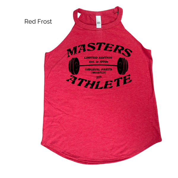 Masters athlete rocker tank - Liberte Lifestyles fitness tank. Crossfit masters top.