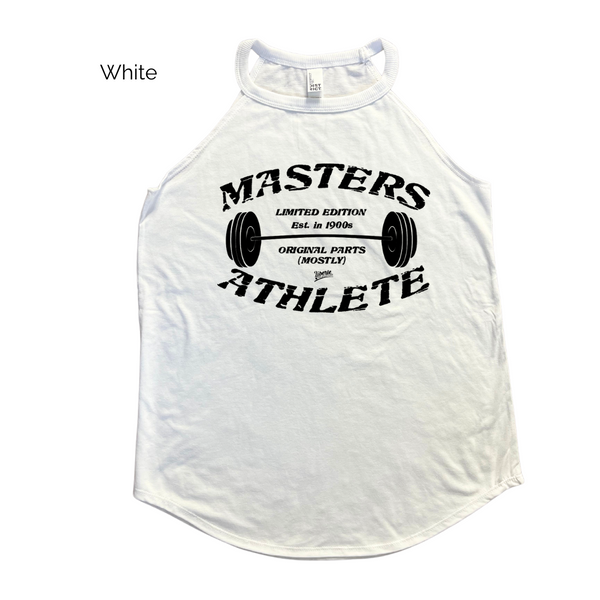 Masters athlete rocker tank - Liberte Lifestyles fitness tank. Crossfit masters top.