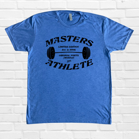 Masters Athlete tee - crossfit masters tshirt - Liberte Lifestyles Gym Fitness Apparel