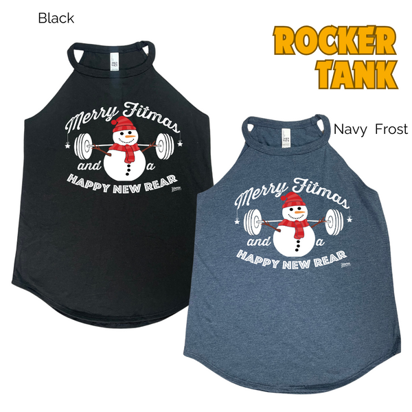 Merry Fitmas and a Happy New Rear Tank - Liberte Lifestyles Christmas workout tanks and apparel