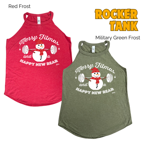 Merry Fitmas and a Happy New Rear Tank - Liberte Lifestyles Christmas workout tanks and apparel