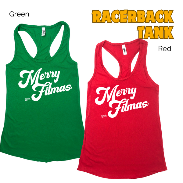 Merry Fitmas Tank - Liberte Lifestyles Christmas Workout tanks