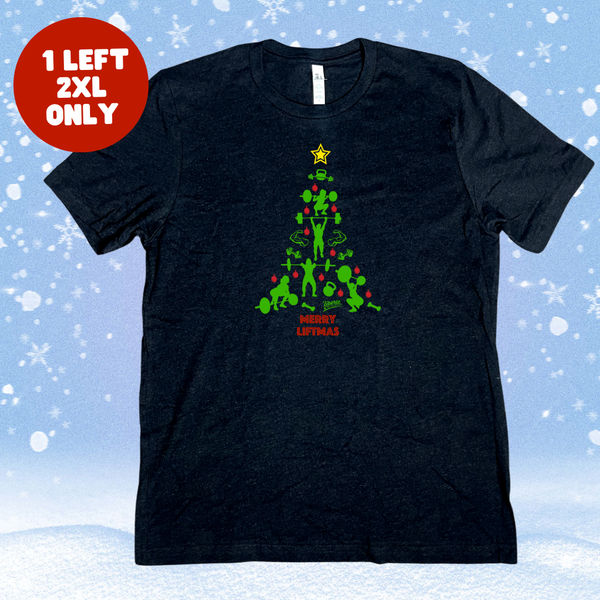 Merry Liftmas Tee - Black - FINAL SALE - 2XL ONLY