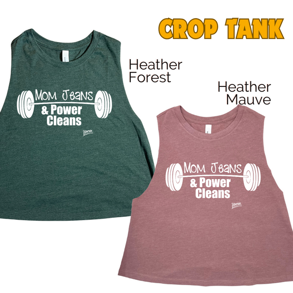 Mom Jeans and Power clean crop tank - Liberte Lifestyles Fitness tanks