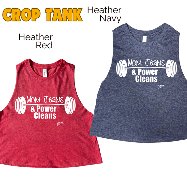 Mom Jeans and Power clean crop tank - Liberte Lifestyles Fitness tanks