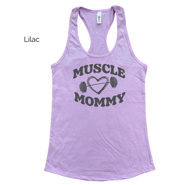 Muscle Mommy Racerback Tank - Liberte Lifestyles Fitness Tops