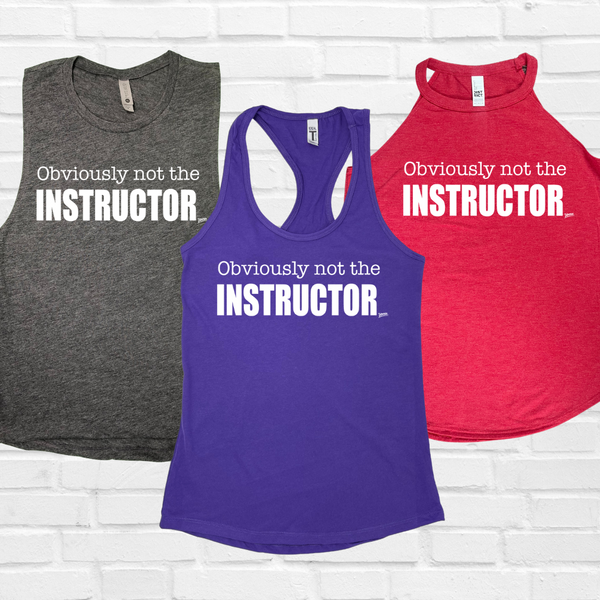 Obviously not the instructor tank - Liberte Lifestyles Fitness Tanks