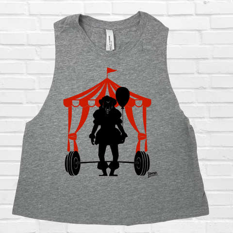 Liberte Lifestyles gym fitness tanks apparel - pennywise clown IT circus tank