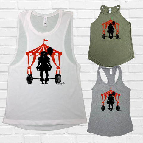 Pennywise tank. Liberte Lifestyles Fitness tanks.