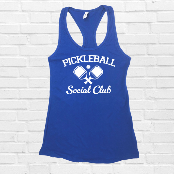 Pickleball social club racerback tank - Liberte Lifestyles Pickleball tops