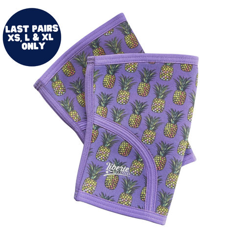 5mm Pineapple Print Knee Sleeves (Pair) - FINAL SALE - XS, L & XL ONLY