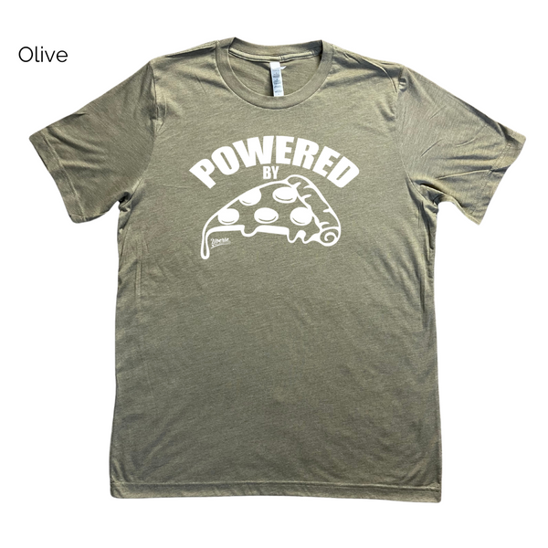 Powered by Pizza shirt - Liberte Lifestyles Fitness tees