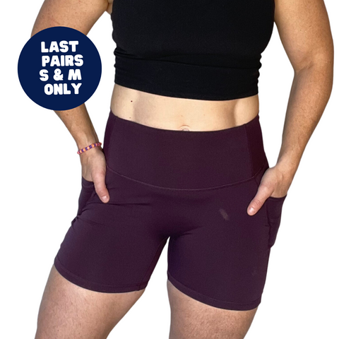 Plum 5" Lifestyle Shorts - FINAL SALE - S & M only