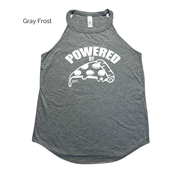 Powered by pizza tank - Liberte Lifestyles Workout tanks